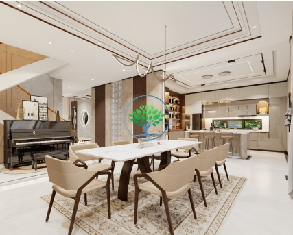 Thiết kế nội thất nhà phố 3 tầng — Thành Đô, Ô Môn